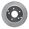 631-47016L Drilled/Slotted Brake Rotor [Silver], 1984-1987 GM, Position: Rear Left - image 1