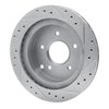 631-47016L Drilled/Slotted Brake Rotor [Silver], 1984-1987 GM, Position: Rear Left - image 4