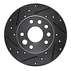631-47017L Drilled/Slotted Brake Rotor [Silver], 1982-1982 GM, Position: Front Left - image 1