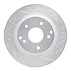 631-47022R Drilled/Slotted Brake Rotor [Silver], 1988-1996 GM, Position: Rear Right - image 1