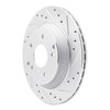 631-47022R Drilled/Slotted Brake Rotor [Silver], 1988-1996 GM, Position: Rear Right - image 2