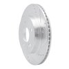 631-47025R Drilled/Slotted Brake Rotor [Silver], 1993-1997 GM, Position: Rear Right - image 2