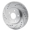 631-47043L Drilled/Slotted Brake Rotor [Silver], Fits Select GM, Position: Front Left - image 2