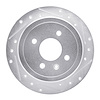 631-47048R Drilled/Slotted Brake Rotor [Silver], 2014-2016 GM, Position: Rear Right - image 1