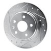 631-47052L Drilled/Slotted Brake Rotor [Silver], Fits Select GM, Position: Rear Left - image 2