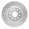 631-47055R Drilled/Slotted Brake Rotor [Silver], Fits Select GM, Position: Front Right - image 1