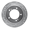 631-47060L Drilled/Slotted Brake Rotor [Silver], 1999-2004 Multiple Makes/Models, Position: Front Left - image 1