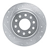 631-47075L Drilled/Slotted Brake Rotor [Silver], Fits Select GM, Position: Rear Left