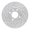 631-47076L Drilled/Slotted Brake Rotor [Silver], Fits Select GM, Position: Front Left - image 1
