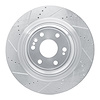 631-47079L Drilled/Slotted Brake Rotor [Silver], 2015-2020 GM, Position: Front Left - image 1