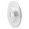 631-47080L Drilled/Slotted Brake Rotor [Silver], Fits Select GM, Position: Front Left - image 2