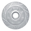 631-48002L Drilled/Slotted Brake Rotor [Silver], 1974-2006 Multiple Makes/Models, Position: Front Left,Fr Left - image 1