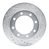 631-48003R Drilled/Slotted Brake Rotor [Silver], 1977-2000 Multiple Makes/Models, Position: Front Right - image 1