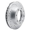631-48003R Drilled/Slotted Brake Rotor [Silver], 1977-2000 Multiple Makes/Models, Position: Front Right - image 2