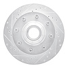 631-48004L Drilled/Slotted Brake Rotor [Silver], 1971-1995 Multiple Makes/Models, Position: Front Left - image 1