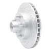 631-48006L Drilled/Slotted Brake Rotor [Silver], 1983-1992 GM, Position: Front Left - image 2