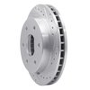 631-48008R Drilled/Slotted Brake Rotor [Silver], 1988-2000 GM, Position: Front Right - image 2