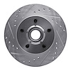 631-48009L Drilled/Slotted Brake Rotor [Silver], 1988-1991 GM, Position: Front Left - image 1