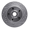 631-48009R Drilled/Slotted Brake Rotor [Silver], 1988-1991 GM, Position: Front Right - image 1