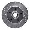 631-48010L Drilled/Slotted Brake Rotor [Silver], 1988-1994 GM, Position: Front Left - image 1