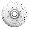 631-48013L Drilled/Slotted Brake Rotor [Silver], 1988-1996 GM, Position: Front Left - image 1