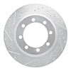 631-48014L Drilled/Slotted Brake Rotor [Silver], 1976-1996 Multiple Makes/Models, Position: Fr Left,Front Left - image 1