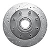 631-48023L Drilled/Slotted Brake Rotor [Silver], 1992-2002 GM, Position: Front Left - image 1