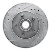 631-48024L Drilled/Slotted Brake Rotor [Silver], 1993-1995 GM, Position: Front Left - image 1