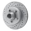 631-48024L Drilled/Slotted Brake Rotor [Silver], 1993-1995 GM, Position: Front Left - image 2