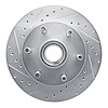 631-48031L Drilled/Slotted Brake Rotor [Silver], 1994-2002 GM, Position: Front Left - image 1