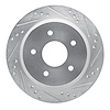 631-48035R Drilled/Slotted Brake Rotor [Silver], 1998-2005 GM, Position: Rear Right - image 1