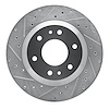 631-48044L Drilled/Slotted Brake Rotor [Silver], 2002-2005 GM, Position: Front Left - image 1