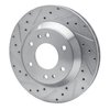 631-48044L Drilled/Slotted Brake Rotor [Silver], 2002-2005 GM, Position: Front Left - image 2