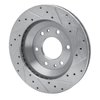 631-48044L Drilled/Slotted Brake Rotor [Silver], 2002-2005 GM, Position: Front Left - image 4