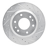 631-48044R Drilled/Slotted Brake Rotor [Silver], 2002-2005 GM, Position: Front Right - image 1