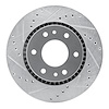 631-48052L Drilled/Slotted Brake Rotor [Silver], 2006-2009 GM, Position: Front Left - image 1
