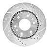 631-48052R Drilled/Slotted Brake Rotor [Silver], 2006-2009 GM, Position: Front Right - image 1
