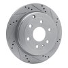 631-48055R Drilled/Slotted Brake Rotor [Silver], 2007-2017 GM, Position: Rear Right - image 2