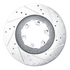 631-48057R Drilled/Slotted Brake Rotor [Silver], 2009-2012 GM, Position: Front Right - image 1