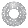631-48059L Drilled/Slotted Brake Rotor [Silver], Fits Select GM, Position: Front Left - image 1