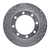 631-48064R Drilled/Slotted Brake Rotor [Silver], 1971-1991 Multiple Makes/Models, Position: Front Right - image 1