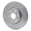 631-48090L Drilled/Slotted Brake Rotor [Silver], Fits Select GM, Position: Front Left - image 2