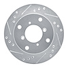 631-50002L Drilled/Slotted Brake Rotor [Silver], 1989-2001 GM, Position: Front Left - image 1