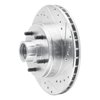 631-51000R Drilled/Slotted Brake Rotor [Silver], 1991-1996 GM, Position: Front Right - image 2
