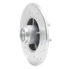 631-52002L Drilled/Slotted Brake Rotor [Silver], 1984-1987 GM, Position: Front Left - image 4