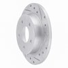 631-52005R Drilled/Slotted Brake Rotor [Silver], 1984-1988 GM, Position: Rear Right - image 2
