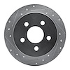 631-52012L Drilled/Slotted Brake Rotor [Silver], 1997-2005 GM, Position: Rear Left - image 1