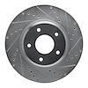 631-52016R Drilled/Slotted Brake Rotor [Silver], 2005-2006 GM, Position: Front Right - image 1