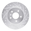 631-52025R Drilled/Slotted Brake Rotor [Silver], 2005-2005 GM, Position: Rear Right - image 1