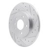 631-52025R Drilled/Slotted Brake Rotor [Silver], 2005-2005 GM, Position: Rear Right - image 2